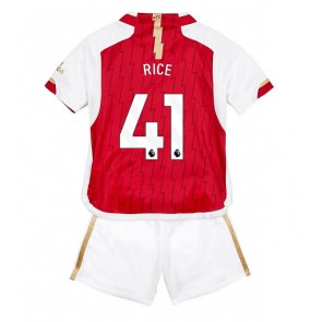 Arsenal Declan Rice #41 Replica Home Stadium Kit for Kids 2023-24 Short Sleeve (+ pants)